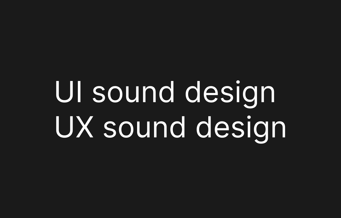 UI UX sound design